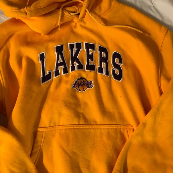 Vintage LA Lakers Pullover Embroidered Hoodie - Picture 3 of 10